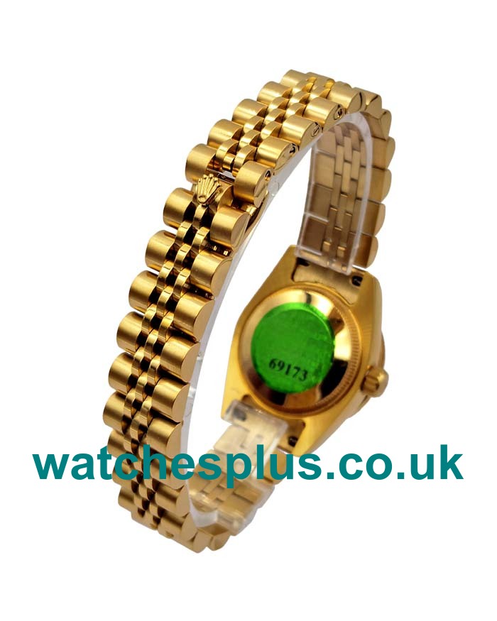 UK Luxury Rolex Lady-Datejust 179138 Replica Watches With White Mother-Of-Pearl Dials For Women