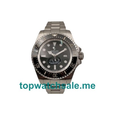 UK Swiss Made Replica Rolex Sea-Dweller Deepsea 116660 With Black Dials And Steel Cases For Men