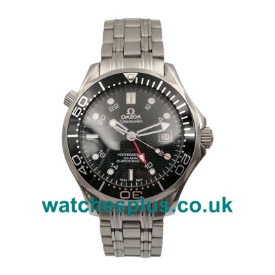 UK Perfect Replica Omega Seamaster 300 M GMT 2535.80.00 With Black Dials And Steel Cases For Sale