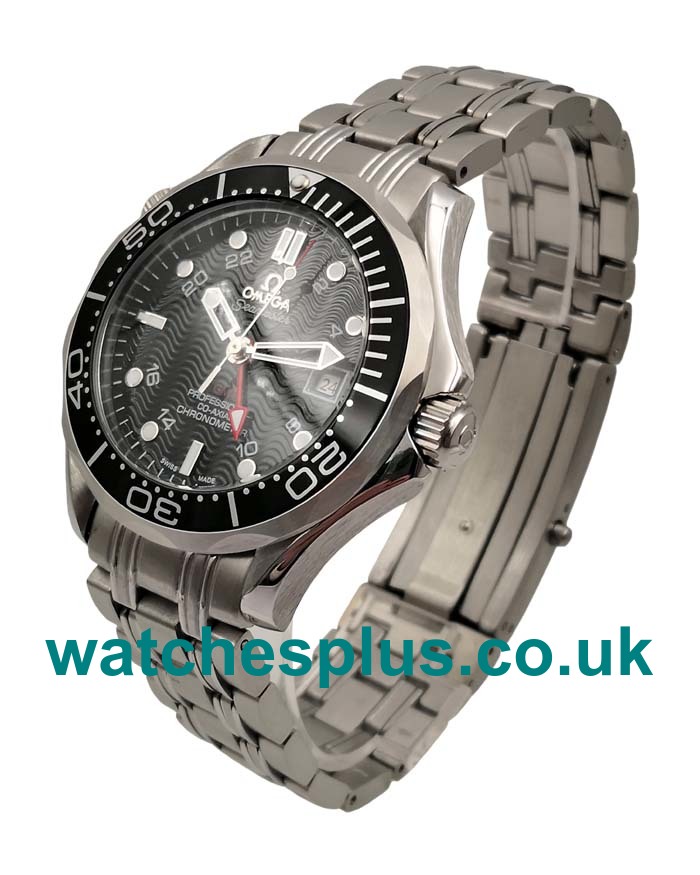 UK Perfect Replica Omega Seamaster 300 M GMT 2535.80.00 With Black Dials And Steel Cases For Sale