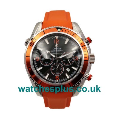 UK Perfect Omega Seamaster Planet Ocean Chrono 2918.50.82 Replica Watches With Black Dials For Men