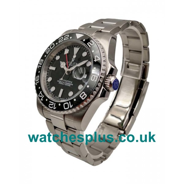 UK Top Swiss 40 MM Rolex GMT-Master II 116710 LN Replica Watches With Black Dials For Sale