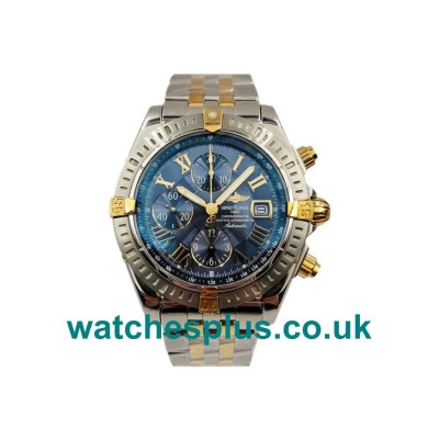 UK Swiss Made Breitling Chronomat Evolution B13356 Replica Watches With Blue Dials For Men