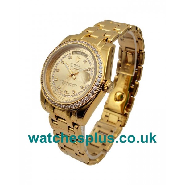 UK Best Quality Replica Rolex Day-Date 118348 With Champagne Dials And Gold Cases Online