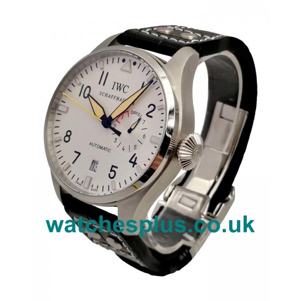 UK Best Quality Replica IWC Replica Pilot's Watch IW500906 With White Dials And Steel Cases For Men