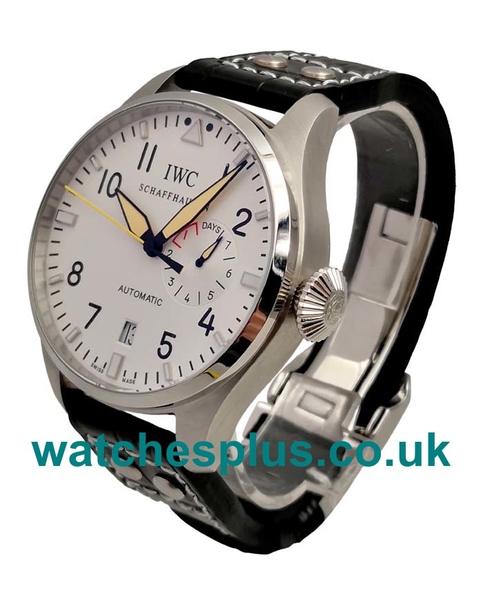 UK Best Quality Replica IWC Replica Pilot's Watch IW500906 With White Dials And Steel Cases For Men