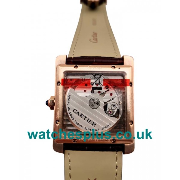 UK Best 1:1 Cartier Tank MC W5330002 Replica Watches With Brown Dials For Sale