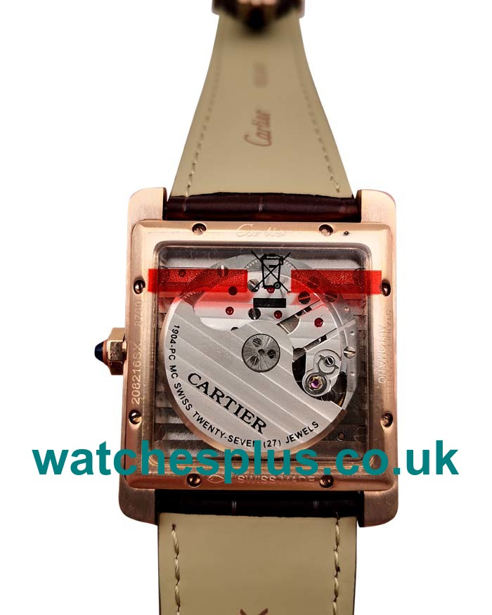 UK Best 1:1 Cartier Tank MC W5330002 Replica Watches With Brown Dials For Sale