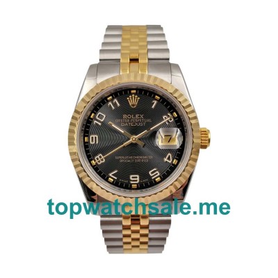 UK Best Quality Rolex Datejust 116233 Replica Watches With Black Dials For Sale