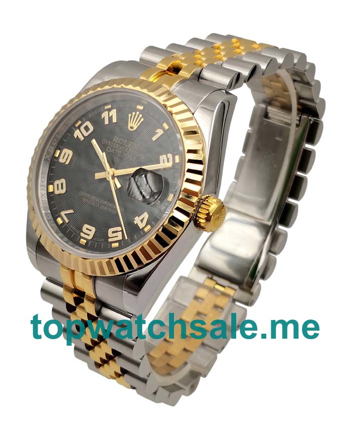 UK Best Quality Rolex Datejust 116233 Replica Watches With Black Dials For Sale