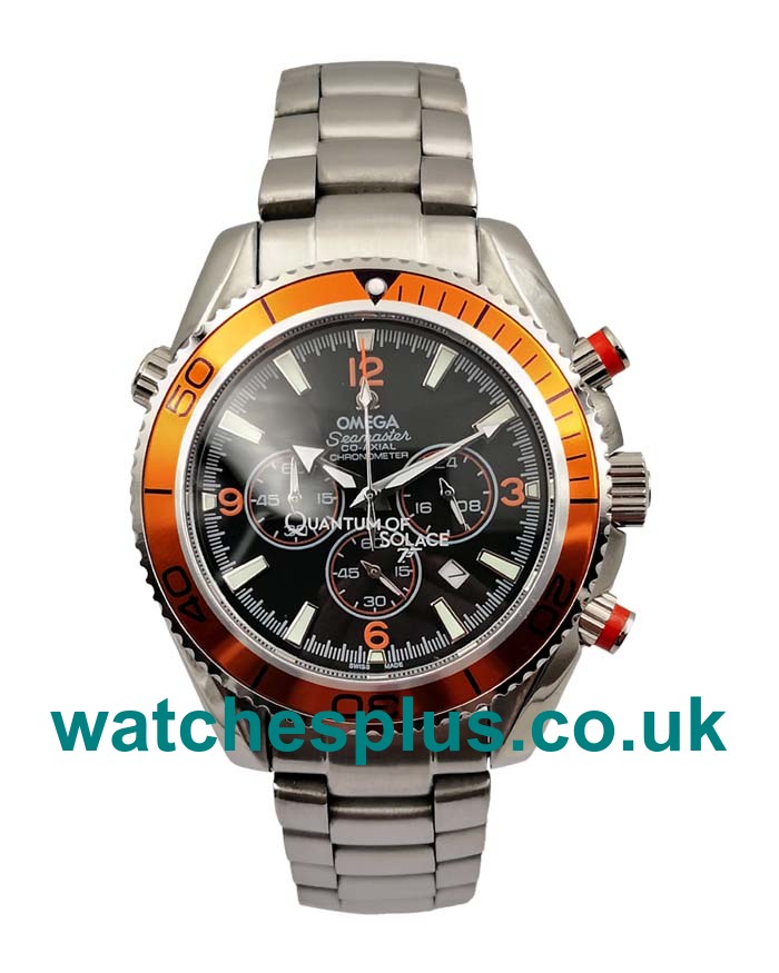 UK Best 1:1 Fake Omega Seamaster Planet Ocean 2218.50.00 With Black Dials For Men