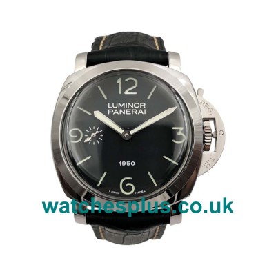 UK Perfect 1:1 Replica Panerai Luminor PAM00127 With Black Dials And Steel Cases Online