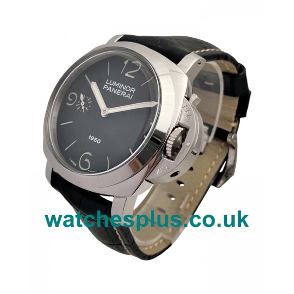 UK Perfect 1:1 Replica Panerai Luminor PAM00127 With Black Dials And Steel Cases Online