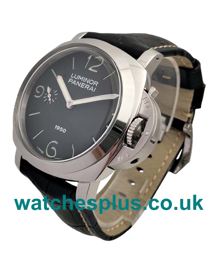 UK Perfect 1:1 Replica Panerai Luminor PAM00127 With Black Dials And Steel Cases Online