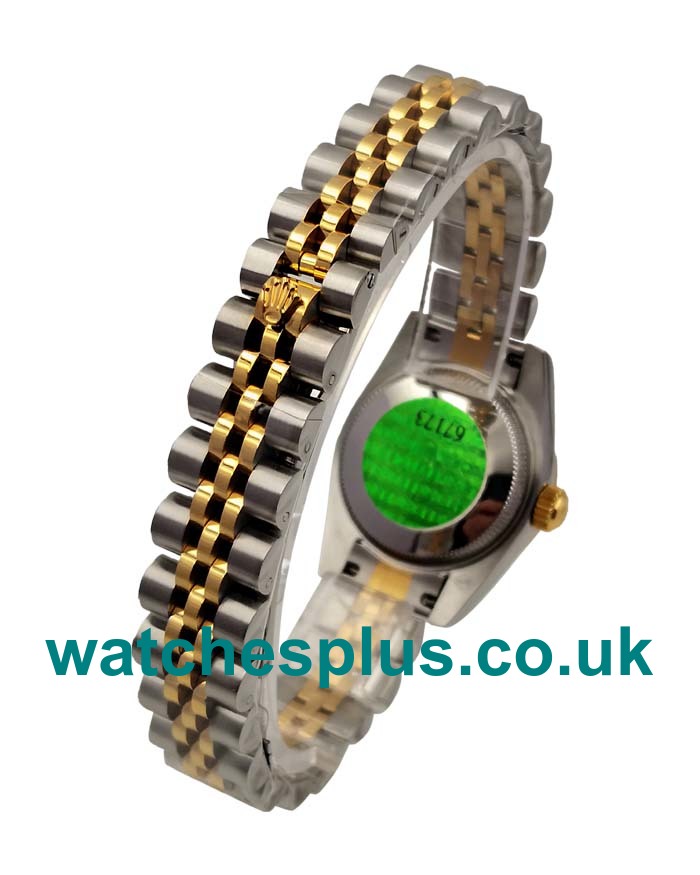 UK High Quality Rolex Lady-Datejust 76193 Replica Watches With Champagne Dials For Women