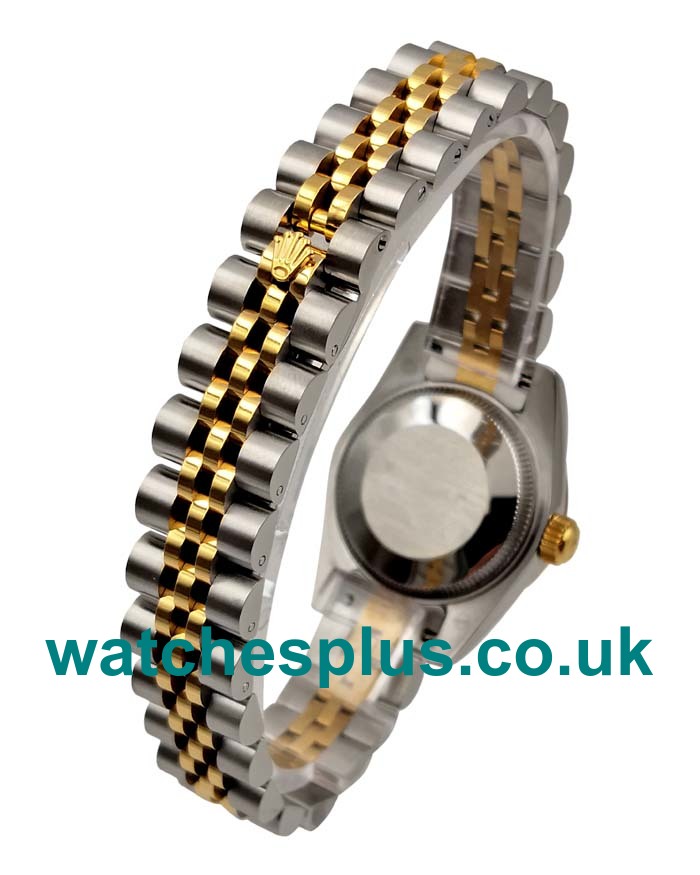 UK Swiss Made Rolex Lady-Datejust 179173 Replica Watches With Champagne Dials For Women