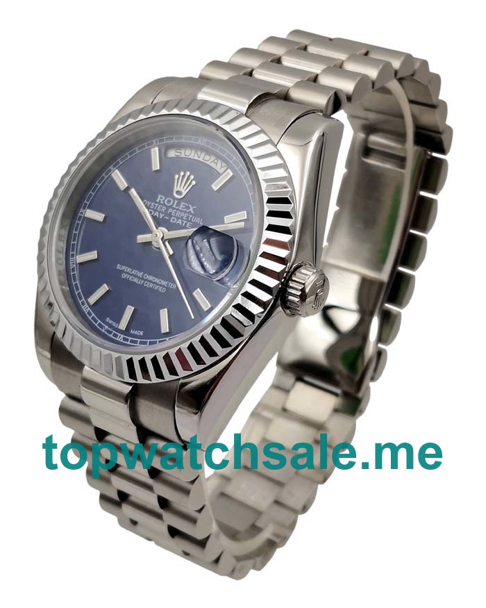 UK High Quality Rolex Day-Date 118239 Replica Watches With Blue Dials For Sale