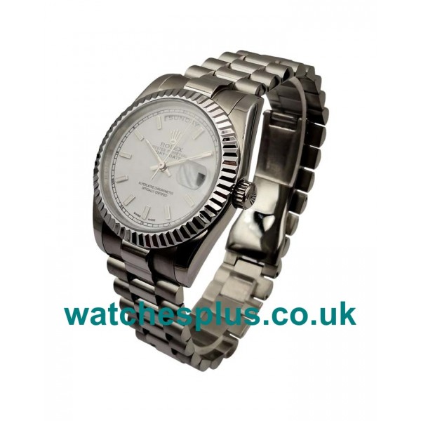 UK High End Rolex Day-Date 118239 Replica Watches With White Dials For Sale