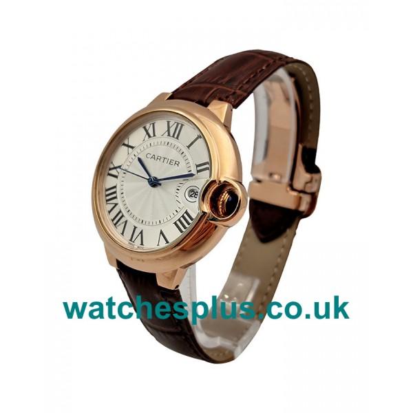 UK High Quality Cartier Ballon Bleu WGBB0009 Replica Watches With Silver Dials For Sale