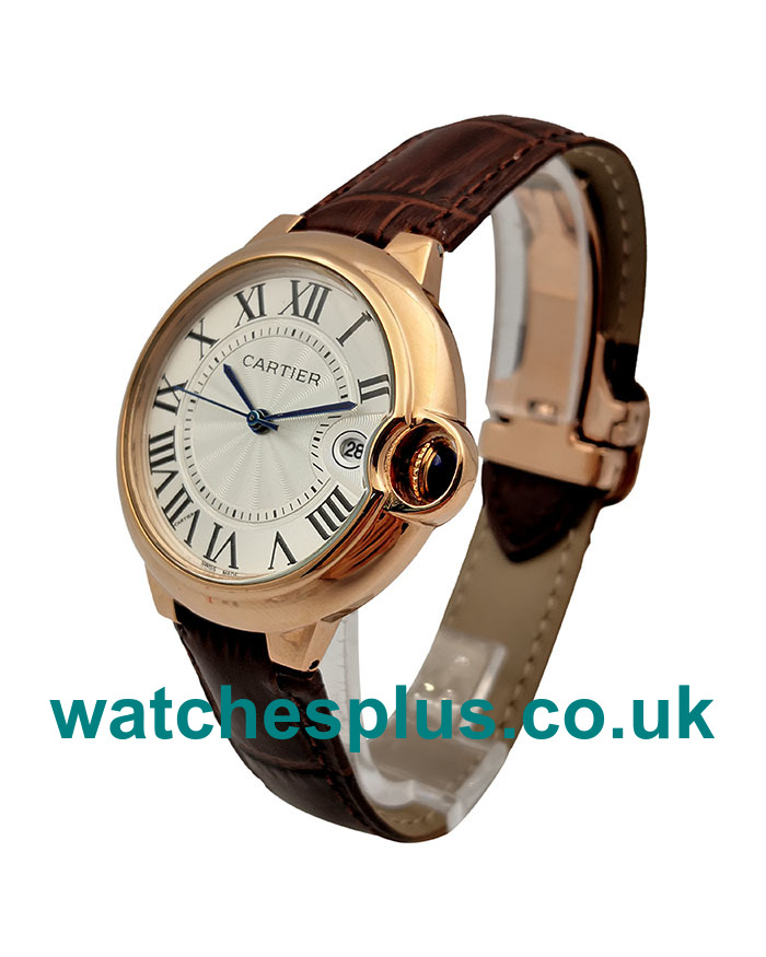 UK High Quality Cartier Ballon Bleu WGBB0009 Replica Watches With Silver Dials For Sale