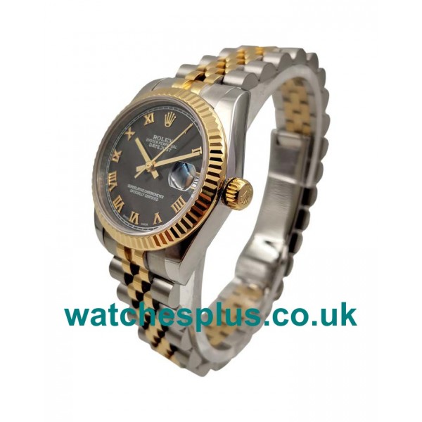 UK High End Rolex Datejust 178273 Replica Watches With Black Dials For Sale