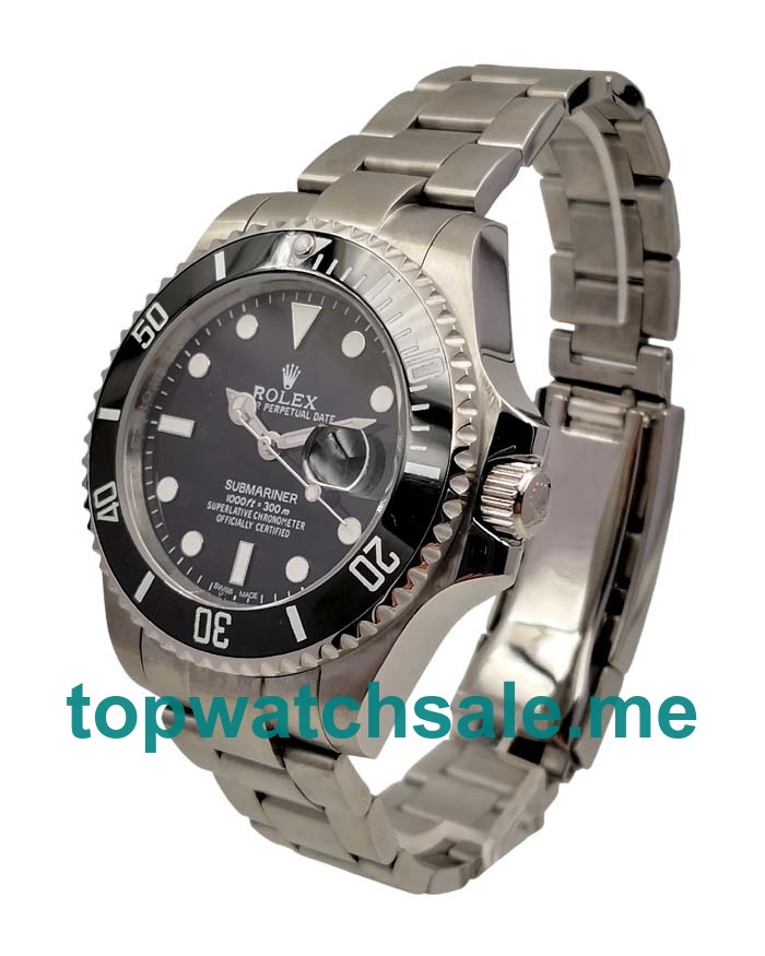 UK AAA Quality Rolex Submariner 116610 LN Replica Watches With Black Dials For Sale