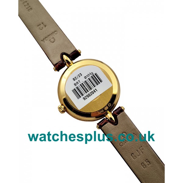 UK Top Swiss Fake Omega De Ville 424.58.27.60.55.001 With Mother-Of-Pearl Dials Gold Cases For Women