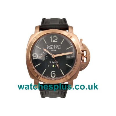 UK Luxury Fake Panerai Luminor PAM 00576 With Black Dials Rose Gold Cases Online