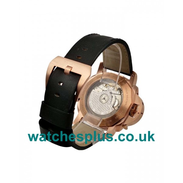 UK Luxury Fake Panerai Luminor PAM 00576 With Black Dials Rose Gold Cases Online