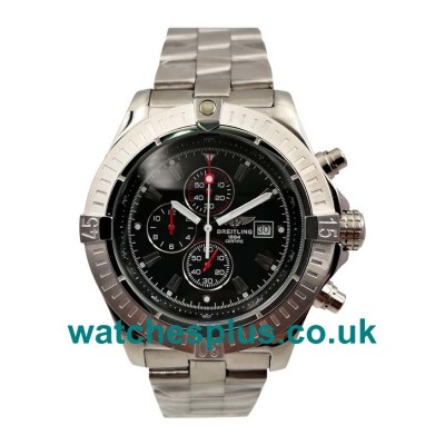 UK Perfect 1:1 Fake Breitling Avenger A13370 With Black Dials And Steel Cases For Sale