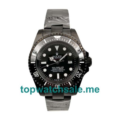 UK Best 1:1 Rolex Sea-Dweller Deepsea 116660 Replica Watches With Black Dials For Men