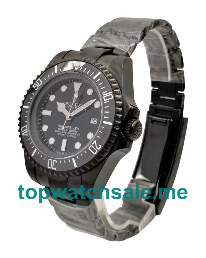 UK Best 1:1 Rolex Sea-Dweller Deepsea 116660 Replica Watches With Black Dials For Men