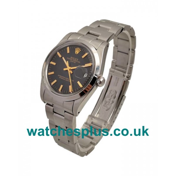 UK Perfect Fake Rolex Oyster Perpetual Date 115200 With Black Dials And Steel Cases Online Sale