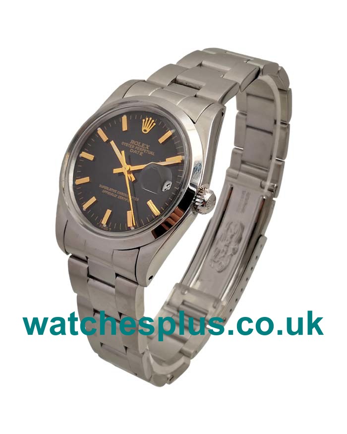 UK Perfect Fake Rolex Oyster Perpetual Date 115200 With Black Dials And Steel Cases Online Sale