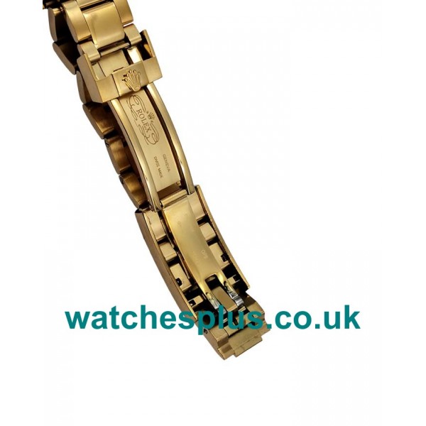 UK Swiss Made Fake Rolex GMT-Master II 116718 LN With Black Dials And Gold Cases Online