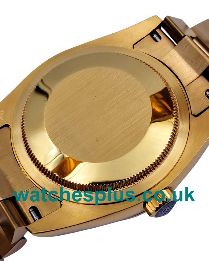 UK Best Quality Rolex Day-Date 118348 Replica Watches With Green & Diamonds Dials For Sale