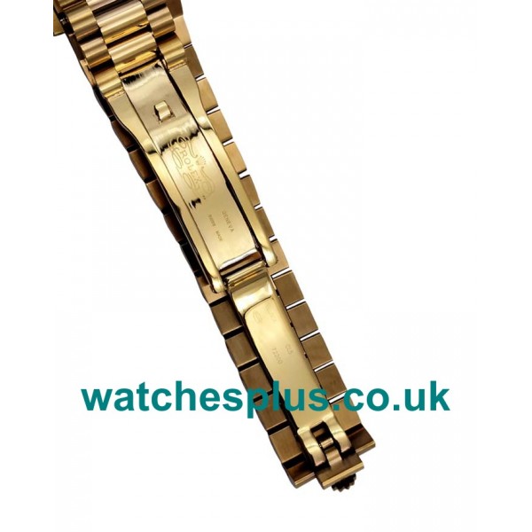 UK Best Quality Rolex Day-Date 118348 Replica Watches With Green & Diamonds Dials For Sale