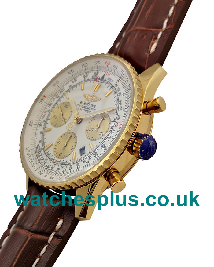 UK Best Quality Breitling Navitimer D23322 Replica Watches With White Dials For Sale