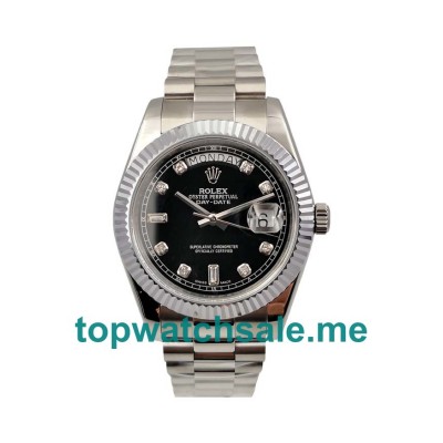 UK High Quality Rolex Day-Date 118239 Replica Watches With Black Dials For Sale