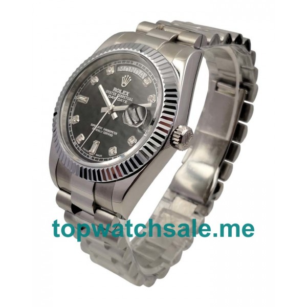 UK High Quality Rolex Day-Date 118239 Replica Watches With Black Dials For Sale