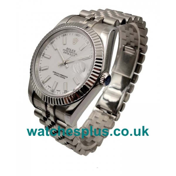 UK AAA Rolex Datejust 116334 Replica Watches With White Dials For Sale