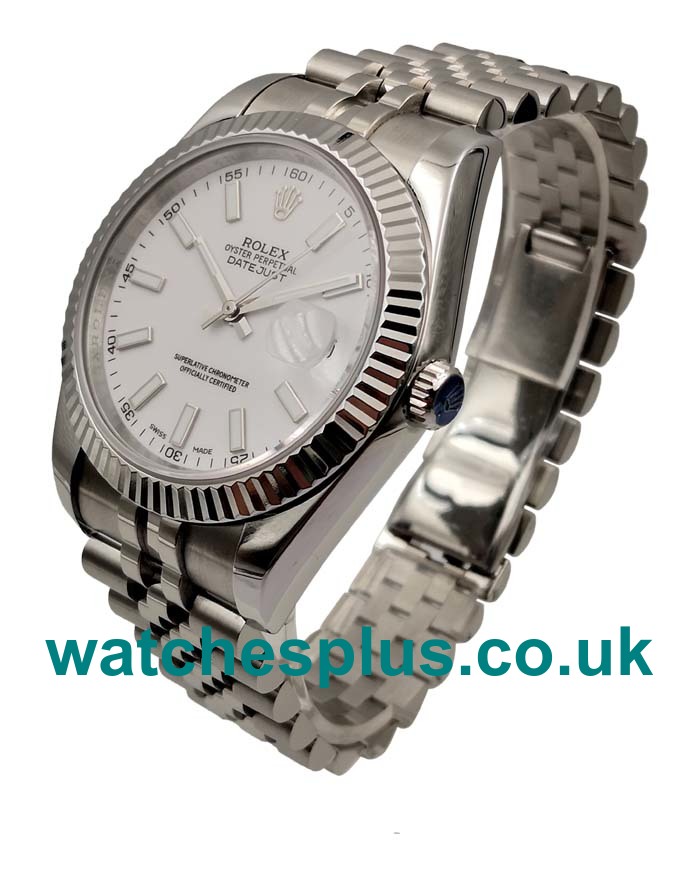 UK AAA Rolex Datejust 116334 Replica Watches With White Dials For Sale