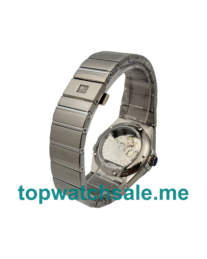 UK Best 1:1 Omega Constellation 123.10.38.21.01.001 Replica Watches With Black Dials For Men