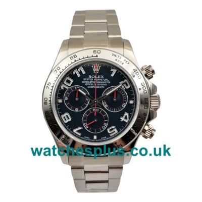 UK Best 1:1 Rolex Daytona 116509 Replica Watches With Blue Dials For Men