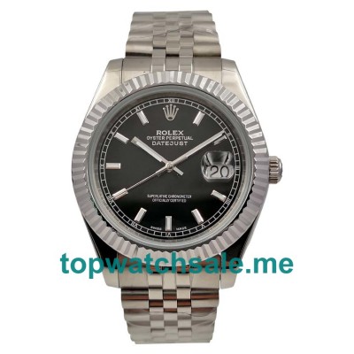 UK Best Quality Rolex Datejust 116234 Replica Watches With Black Dials For Sale