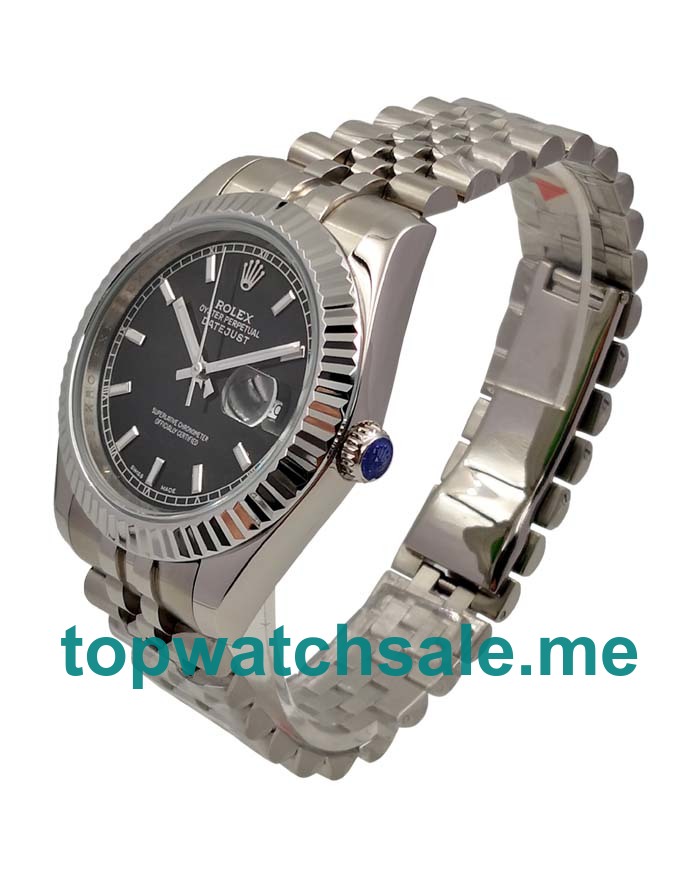 UK Best Quality Rolex Datejust 116234 Replica Watches With Black Dials For Sale