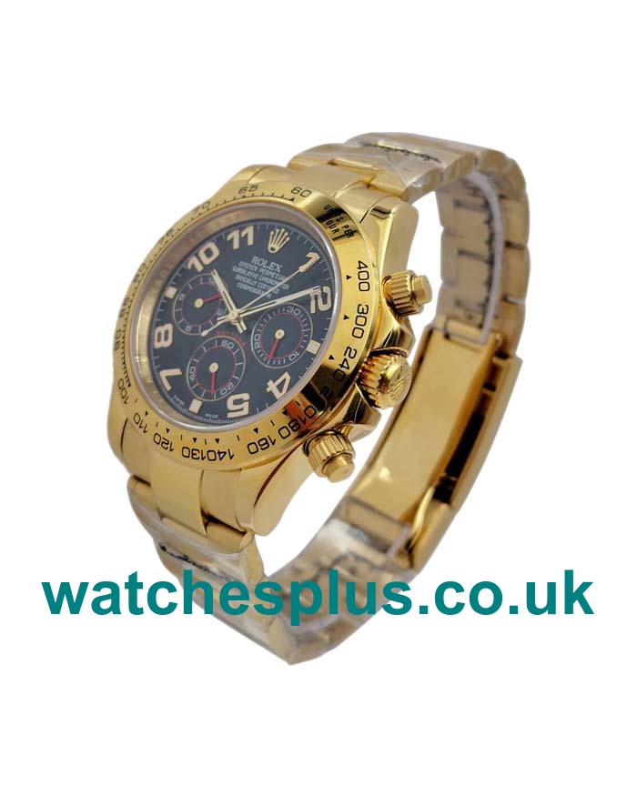 Best Quality Rolex Daytona 116528 Replica Watches With Blue Dials For Sale