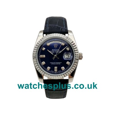 UK AAA Quality Rolex Day-Date 118139 Replica Watches With Blue Dials For Sale