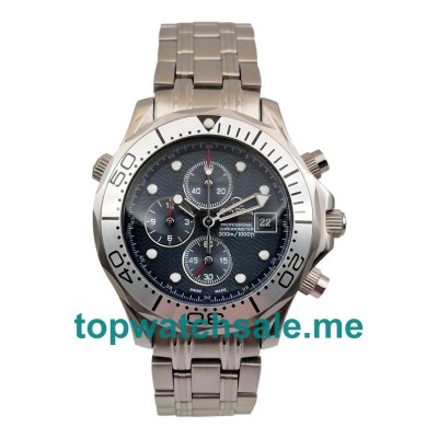 UK Best 1:1 Replica Omega Seamaster Chrono Diver 2598.80.00 With Blue Dials And Steel Cases Online