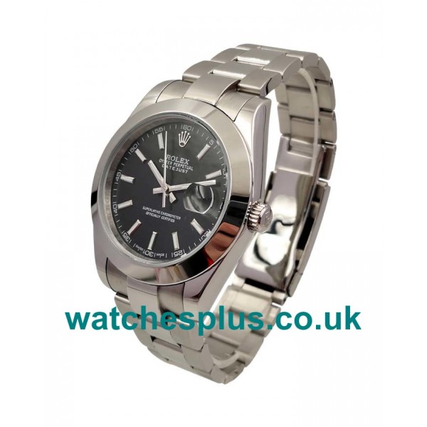 UK Best Quality Rolex Datejust 126300 Replica Watches With Black Dials For Sale